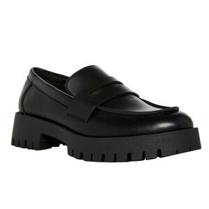 Steve Madden Black Chunky Loafers